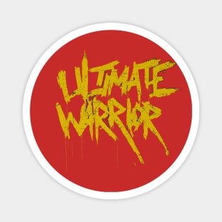 Ultimate Warrior Name Grunge Magnet